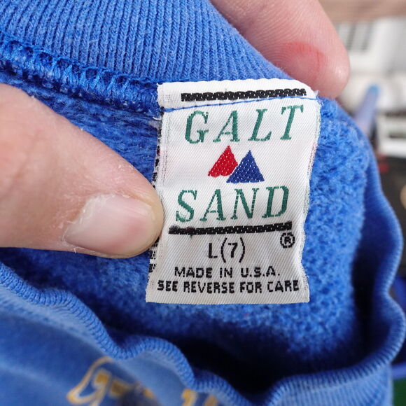 VINTAGE 1996 ST LOUIS RAMS USA MADE YOUTH BOYS SWEATSHIRT SIZE L (7) 90s - Picture 7 of 7